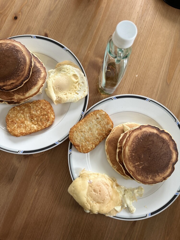 A photo of the pancakes I made for National Pancake Day